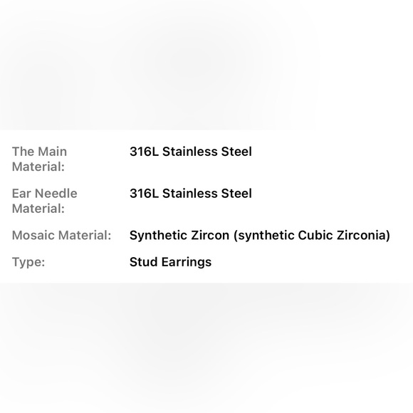 NEW!!1pair Simple Light Sapphire September Blue Synthetic Zircon Stud Earrings💎 - Picture 5 of 5